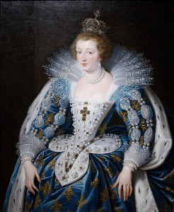 Drottning Anna av Österrike målad ca. 1622-1625 av Peter Paul Rubens. Källa Wikimedia Commons. 